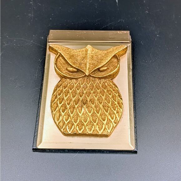 Vintage Owl Desk Paper Holder — Retro Brass - Picture 4 of 4